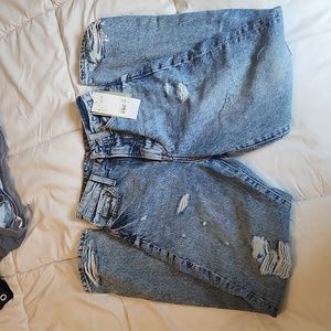 Mom Jeans & Denim High Waist Distressed